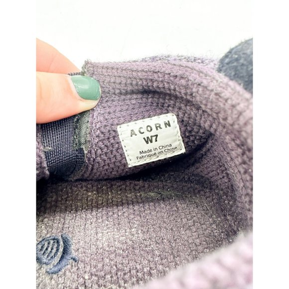 Acorn Women's Purple Bootie Ankle Height Slipper with Cloud Cushion® Comfort 7 - Picture 11 of 11